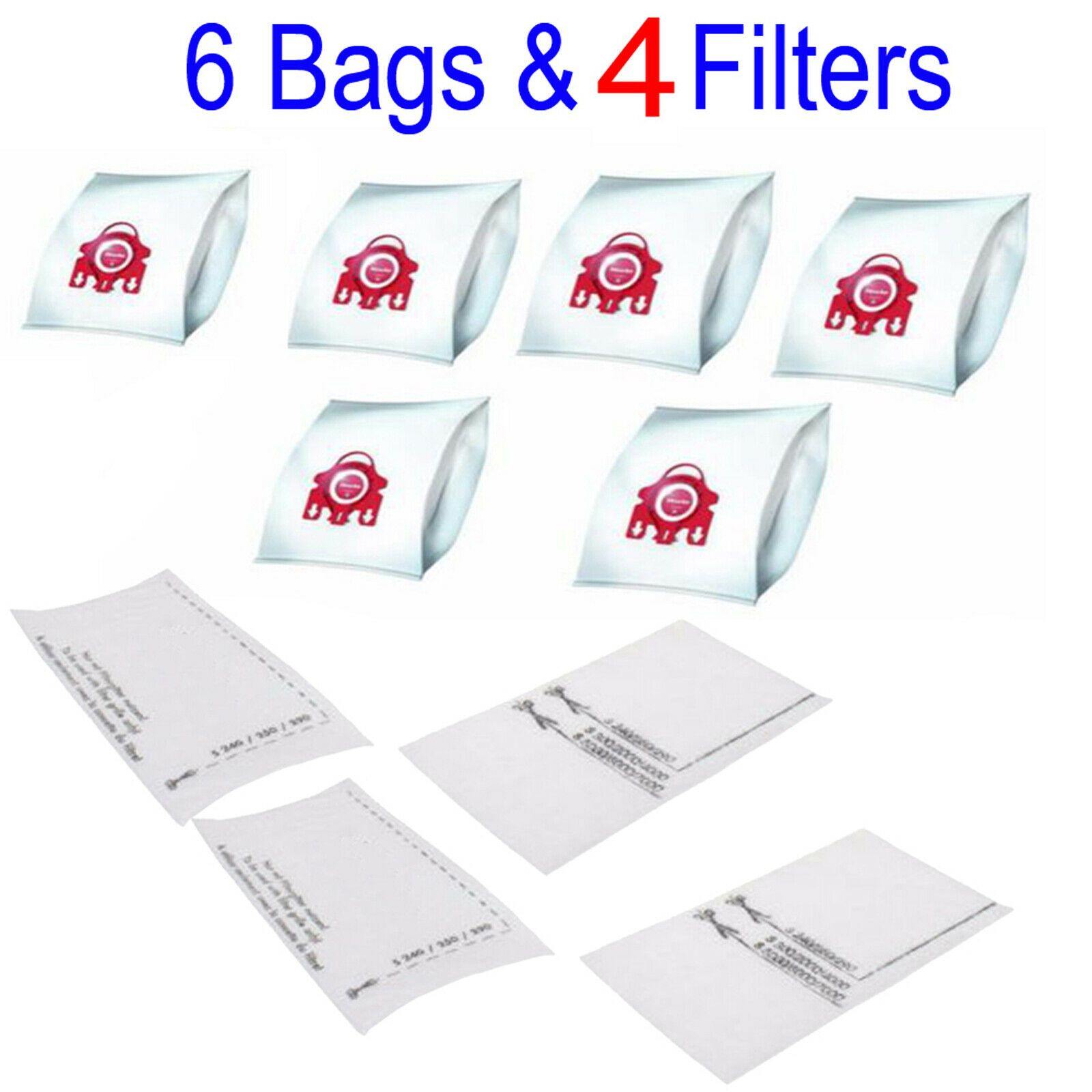 6X Vacuum Cleaner Bag + 4 Filter For Miele Tango Topaz Plus Solution Hepa SAMBA Sparesbarn