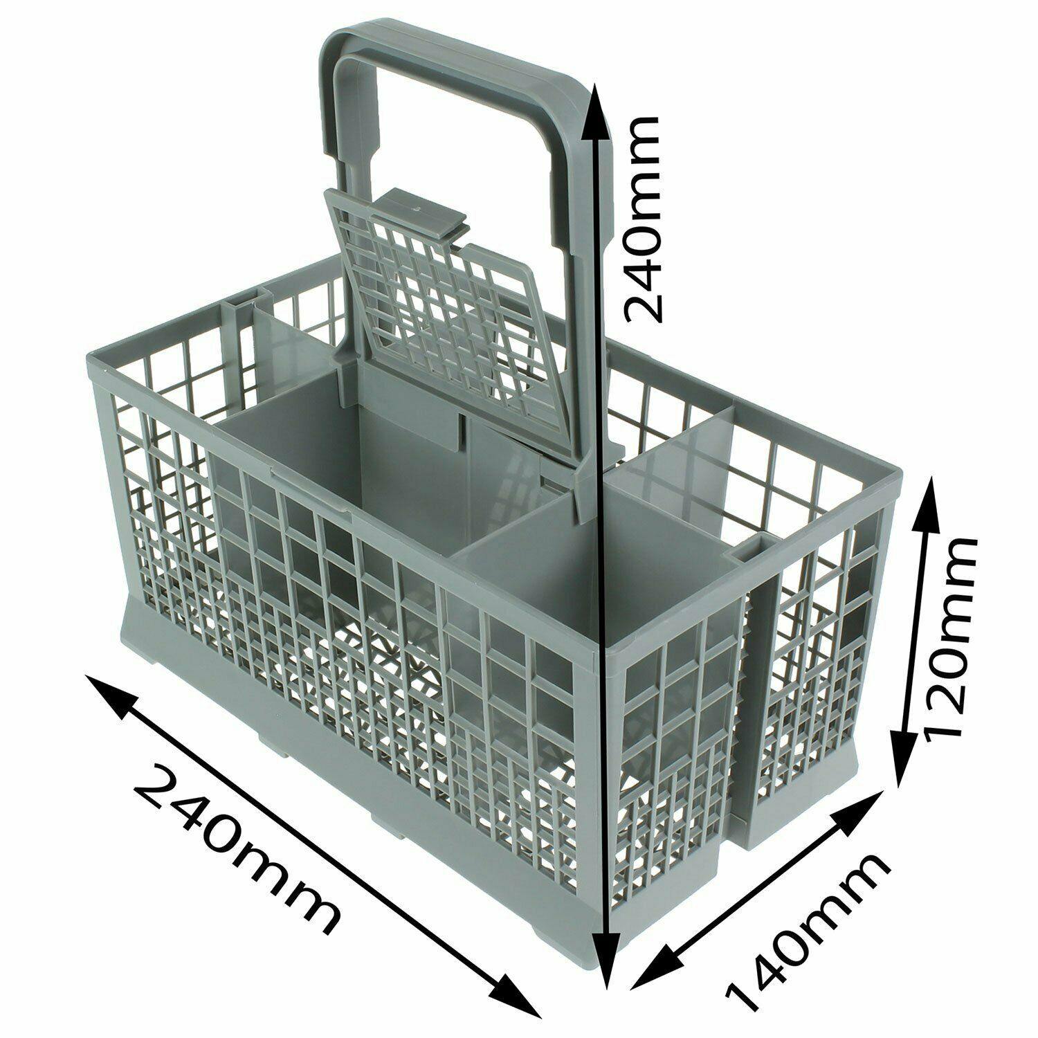 Dishwasher Cutlery Basket 240 x 140 x 120mm For SMEG Omega Miele Euromaid Sparesbarn