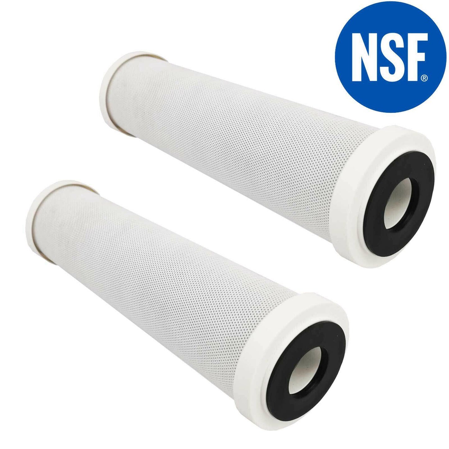 2 X 0.5 Micron Water Filter Cartridges 10"X2.5" For Rust Particles Turbidity Sparesbarn