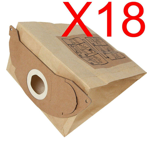 18X Vacuum Cleaner Bags For Karcher 6.904-143.0 MV2 WD2 Premium 2501 2601 3001 Sparesbarn