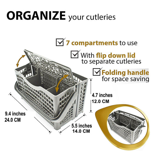 2 In 1 Dishwasher Cutlery Basket For Dishlex DX103SK DX103WK DX203WK DX203SK Sparesbarn