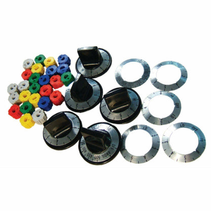 5 set Universal Stove Replace Oven Black Knob Kit Control & Griller Control Knob Sparesbarn