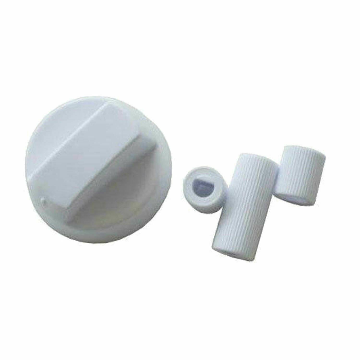 5 Stove Plastic knob White For Switch Rotary Control Gas Electric Cooktop Cooker Sparesbarn