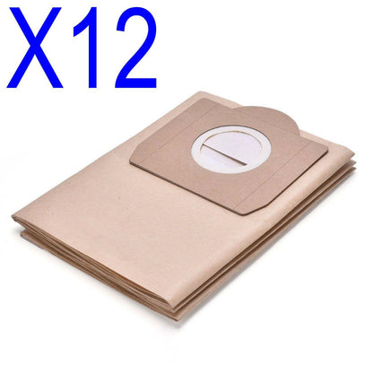12x Vacuum Dust Paper Bags for Karcher 6.959-535.0 WD3.300M Plus WD3.330M Sparesbarn