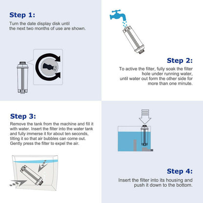 Coffee Water Impurity Softener Filter For DeLonghi DLSC002 Eletta ECAM45760W Sparesbarn