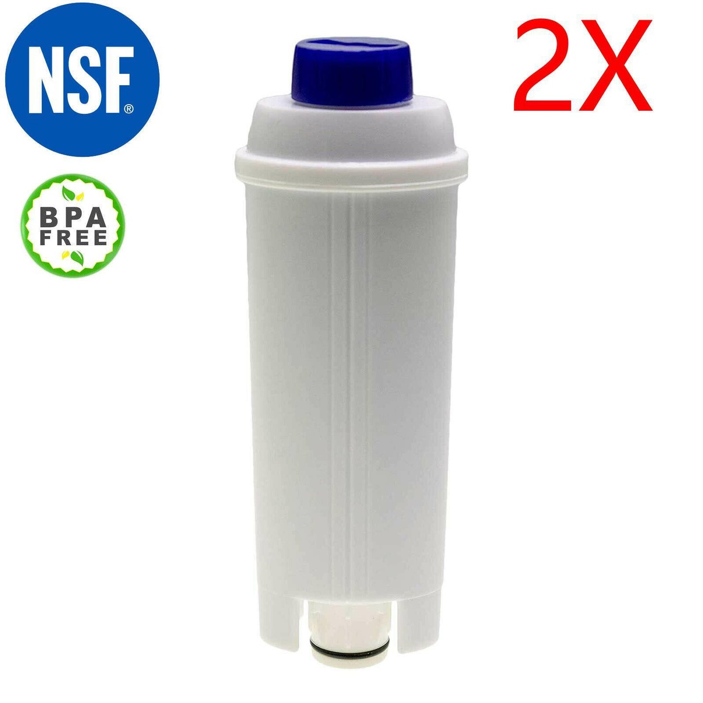 2x Coffee Maker Water Filter For Delonghi ECAM 45.760 Eletta Cappuccino Top Sparesbarn