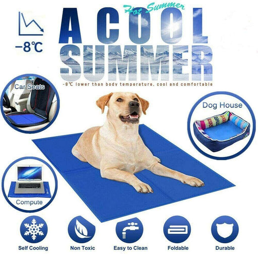 Dog Cat Pet Cooling Mat Non-Toxic Ice Gel Pad for Dogs Cats in Hot Summer Sparesbarn