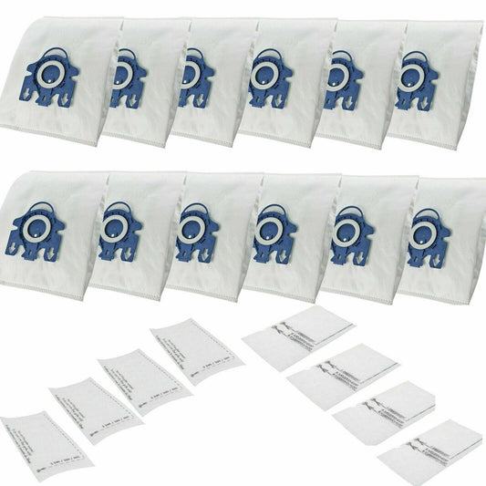 12 Dust Bags & 8 Filters For Miele GN Type S400 S600 S800 S2110 S2111 S3800 Sparesbarn