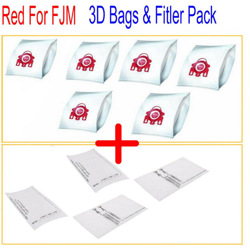 6 Vacuum Cleaner Bag + 4 Filter For Miele Compact C2 Hardfloor PowerLine SDCB0 Sparesbarn