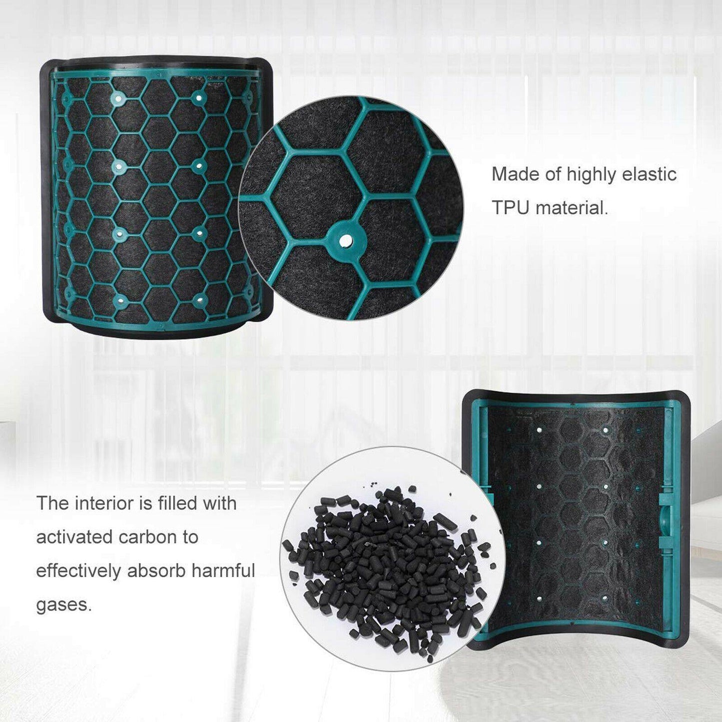 Activated Carbon Filter For Dyson TP04 968708-05 968707-05 Air Purifier Sparesbarn