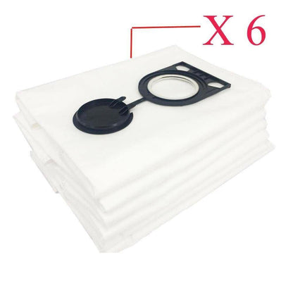 6X Fleece Vacuum Cleaner Dust Bags For Metabo 6.31935 25L ASR 25 L SC Sparesbarn