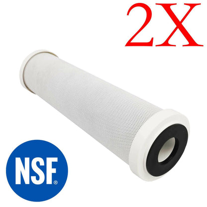 2 x 0.5 Micron Water Filter Cartridges 10" X 2.5" For Matrikx CTU10PB1 Pb1 CR1 Sparesbarn