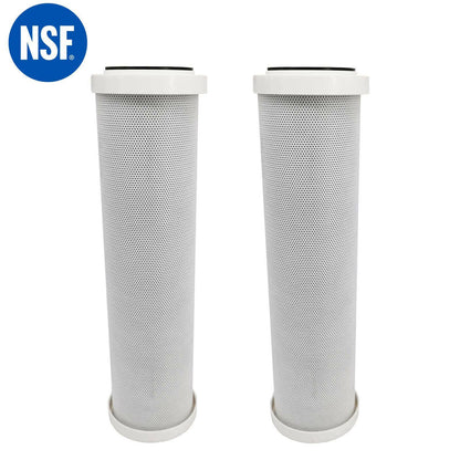 2 X 0.5 Micron Water Filter Cartridges 10"X2.5" For Rust Particles Turbidity Sparesbarn