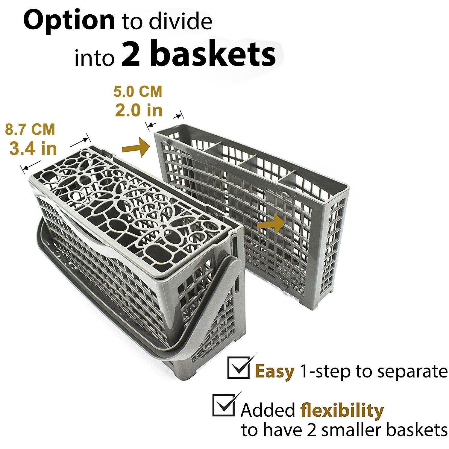 2 In 1 Dishwasher Cutlery Basket For Omega DW300XA ODW707WB ODW707XB DW101WA Sparesbarn