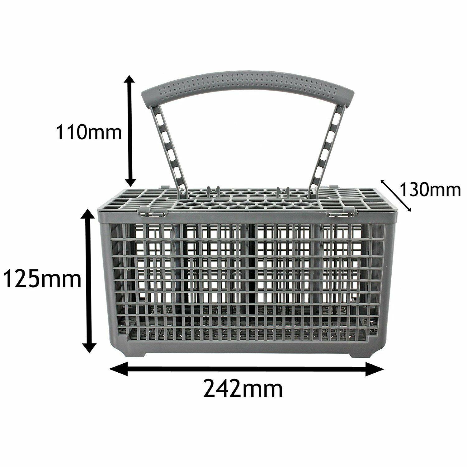 Dishwasher Cutlery Basket Plastic Cage Tray Lid & Removable Handle for Zanussi Sparesbarn
