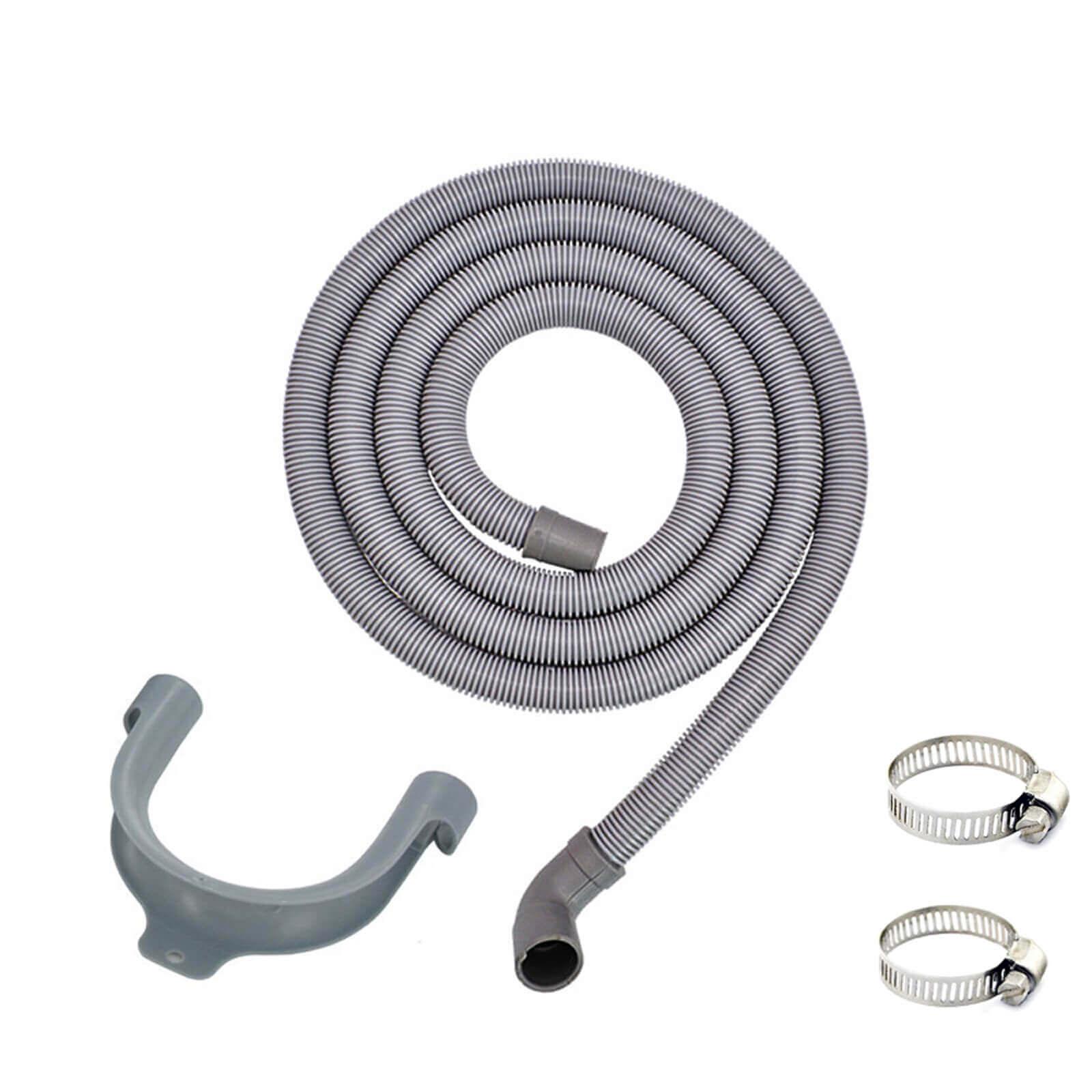 2M Inlet Washer Drain Hose For Simpson 22mm 90 Degree Bend End Sparesbarn