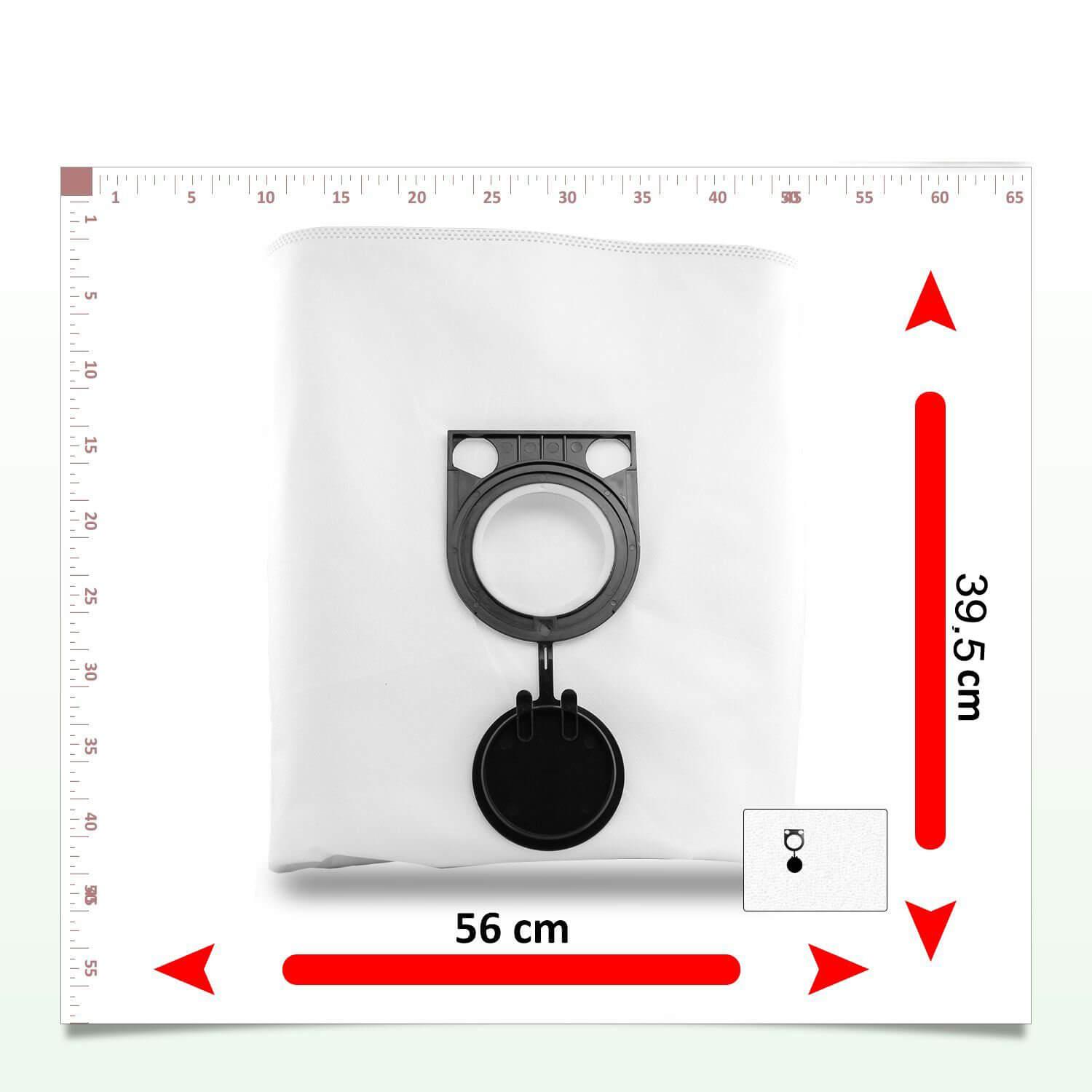 6X Vacuum Cleaner Dust Bags For Eibenstcok DSS 35M iP, PFT M, Metabo ASR 25L SC Sparesbarn